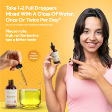 Load image into Gallery viewer, Berberine Supplement Liquid Drops | 3000mg | Mixed Berry Flavour | 99% Bio-Availability | Vegan | 60ml