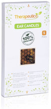 Load image into Gallery viewer, Therapeutico Natural Organic 100% Beeswax Hopi Ear Candles with FREE EBOOK |10 Hand-Crafted Candles | Medical Grade With Safety Disc and Double Wax Filter | Relaxing |
