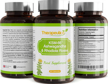 Load image into Gallery viewer, KSM66® Ashwagandha & Rhodiola Rosea Blend | Adaptogen Complex | No Preservatives | 60 Veg Caps | Adaptogen | Made in UK | Vegan | Ayurvedic