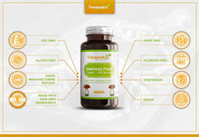 Load image into Gallery viewer, Organic Mushroom Blend | Chaga, Lions Mane, Cordyceps, Reishi, Ginger & Turmeric | 60 Veg Caps | Made in UK | Mushroom Complex | No Fillers, Additives | Vegan | New Improved Formula