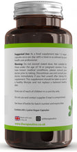 Load image into Gallery viewer, L-Lysine Capsules | Split Dose | 1000mg Serving | Easy Swallow Capsules | 60 Vegan Capsules | UK Made | No Binders, Fillers, Additives