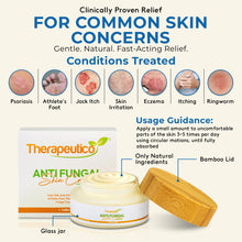Load image into Gallery viewer, Anti Fungal Herbal Skin Cream | Body &amp; Feet | Proven Results | Steroid &amp; Alcohol Free | 30g | Eco-Friendly | Unisex | Jock Itch, Psoriasis, Ring Worm, Eczema
