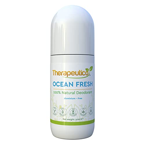 100% Natural Vegan Roll-On Deodorant | Ocean Fresh | Fresh Unisex Roll-on Deodorant | No Sulfates, Parabens, Aluminium | Travel Friendly