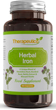 Load image into Gallery viewer, Herbal Iron | Iron Capsules Made from Herbs | 60 Vegan Capsules | Non-GMO | No Preservatives or Fillers |
